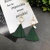 Ручная работа новые металлические темпераментные ретро деревянные серьги с бахромой модные универсальные серьги-гвоздики с ракушками трендовые украшения для ушей