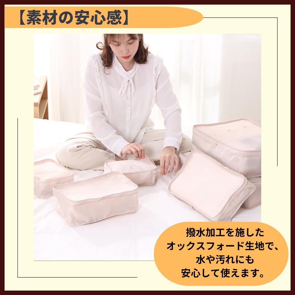 ideamall Travel Pouch Set of 6 for Packing, Storage, and Travel Organization (Gray)