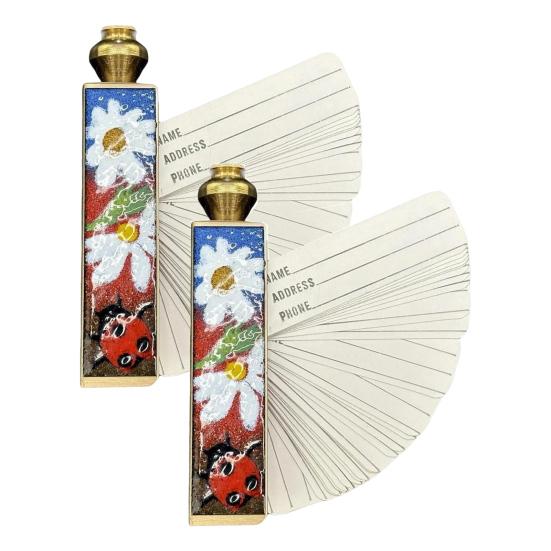 1/2/3Pcs Enamel Flower Brass Phone Book Handmade Vintage Chinese Style Mini Pocket Portable Floral Phone Directory Address Book Collectible Decoration