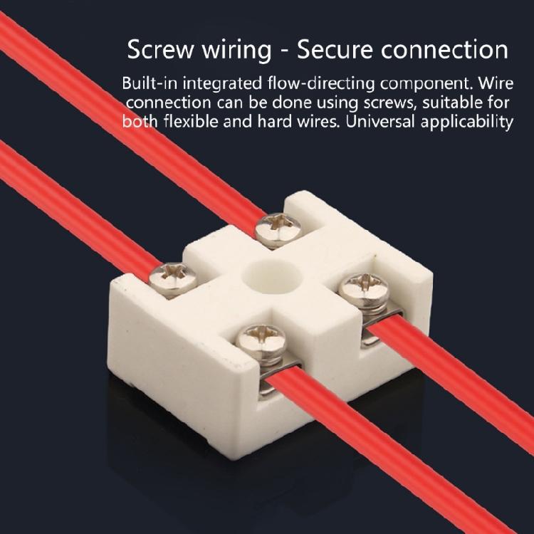 30A High Temperatures Ceramic Junction Block 800℃ Heat Proof Wiring Terminals Block For Factory And Petrochemical Wiring Needs