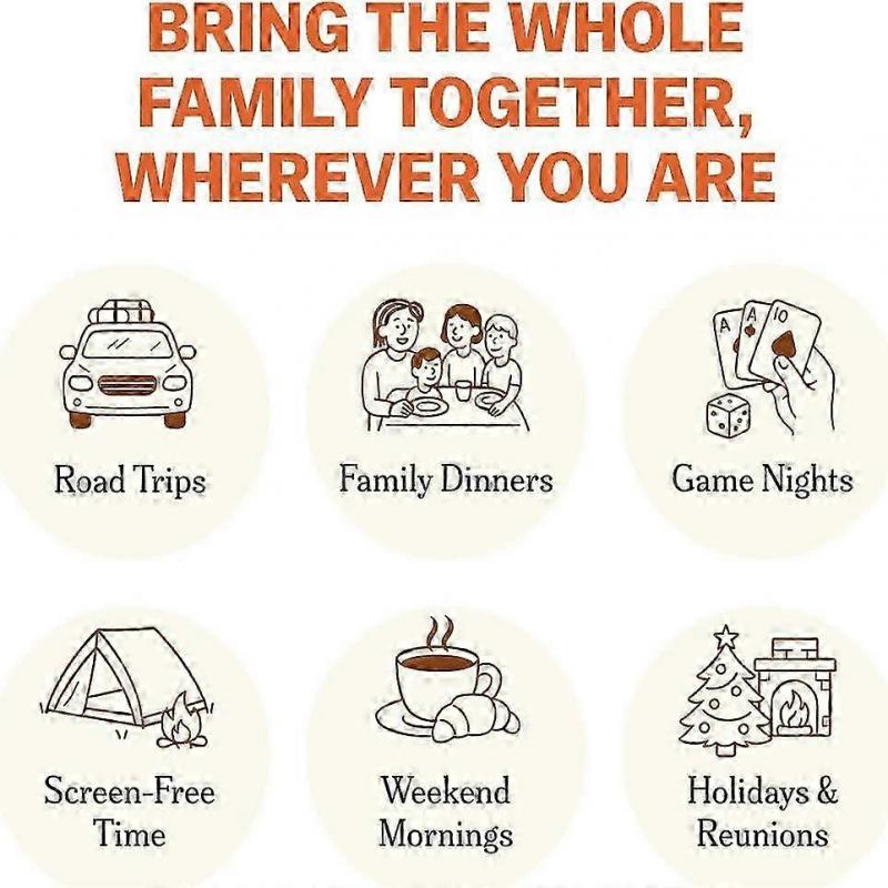 TALES 150 Conversation Cards, Family Edition, Perfect for Family Games for Adults, Teens, and Kids, Gifts, Holidays, and Gatherings