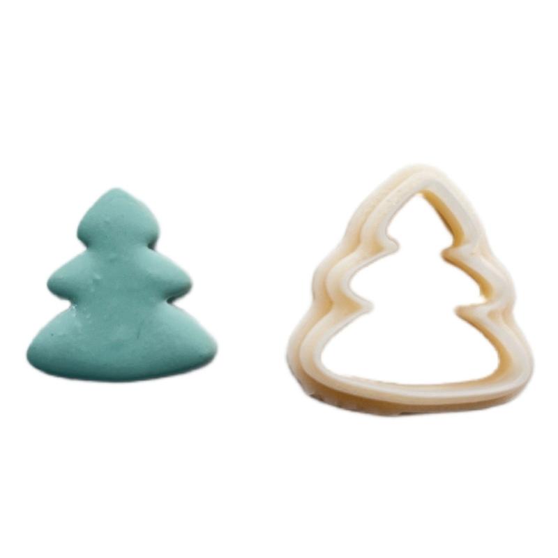 Christmas Tree Clay Cutter Christmas Clay Cutter Bows Clay Cutting Molds Easy To Use Clay Earring Cutter for Women Girls