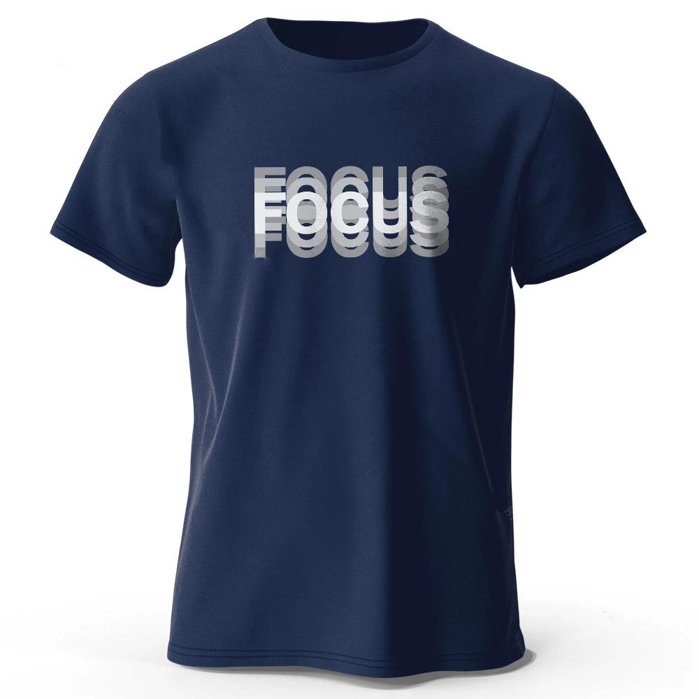 

Focus Letter Minimalist Style 100 Cotton TShirt Lightweight Round Neck Short Sleeve Tee Perfect for Men Women 4XL