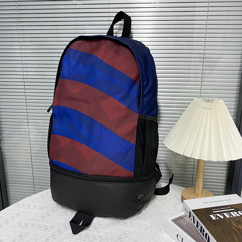 Men's Colorful Multifunctional Football Training Backpack with Shoe Compartment and Large Capacity