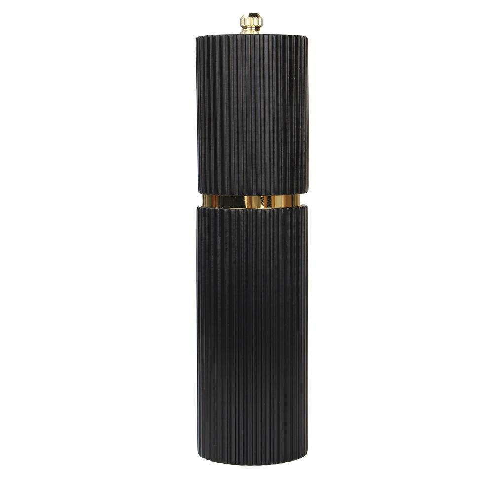 Black & White Manual Pepper Grinder for Coarse Salt & Black Pepper Seasoning