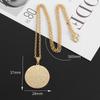 Ayatul Kursi Sutra Stainless Steel Necklace Islamic Muslim Calligraphy Arabian God Messenger Jewelry Ramadhan Festival Gift