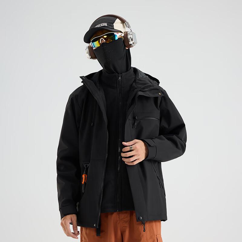 Wassup Sohot Men's 3-in-1 Windproof Outdoor Jacket