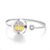 Tree of Life Aromatherapy Diffuser Bracelet - Rotating Hollow Design, Alloy & Stainless Steel, Non-Magnetic Couples Bracelets