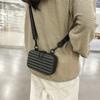 Borsa a tracolla messenger rigida a righe