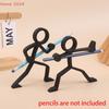 3D Printed Stick Figure Pencil Holders Pen Stands Pen Containers Desktop Ornaments Stationery Desktop Sculptures Gifts