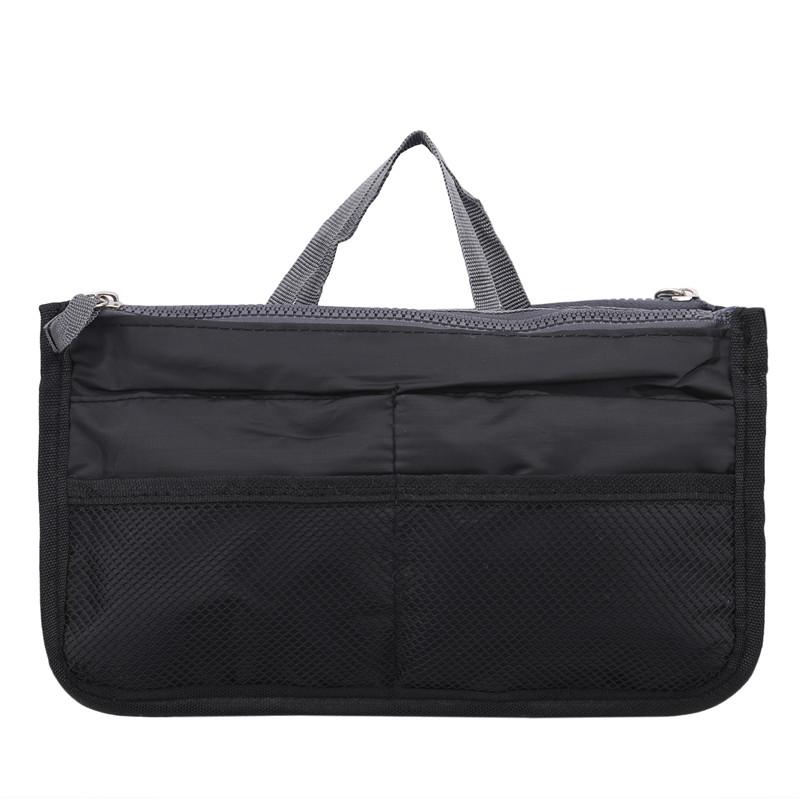 Organizer Insert Bag Women Nylon Insert Organizer Handbag Purse Large Liner Makeup Cosmetic Bag Cheap Female Tote Pouch