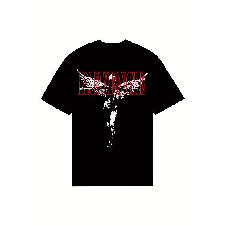 Revenge Utero Tee Black and Red Shortsleeve