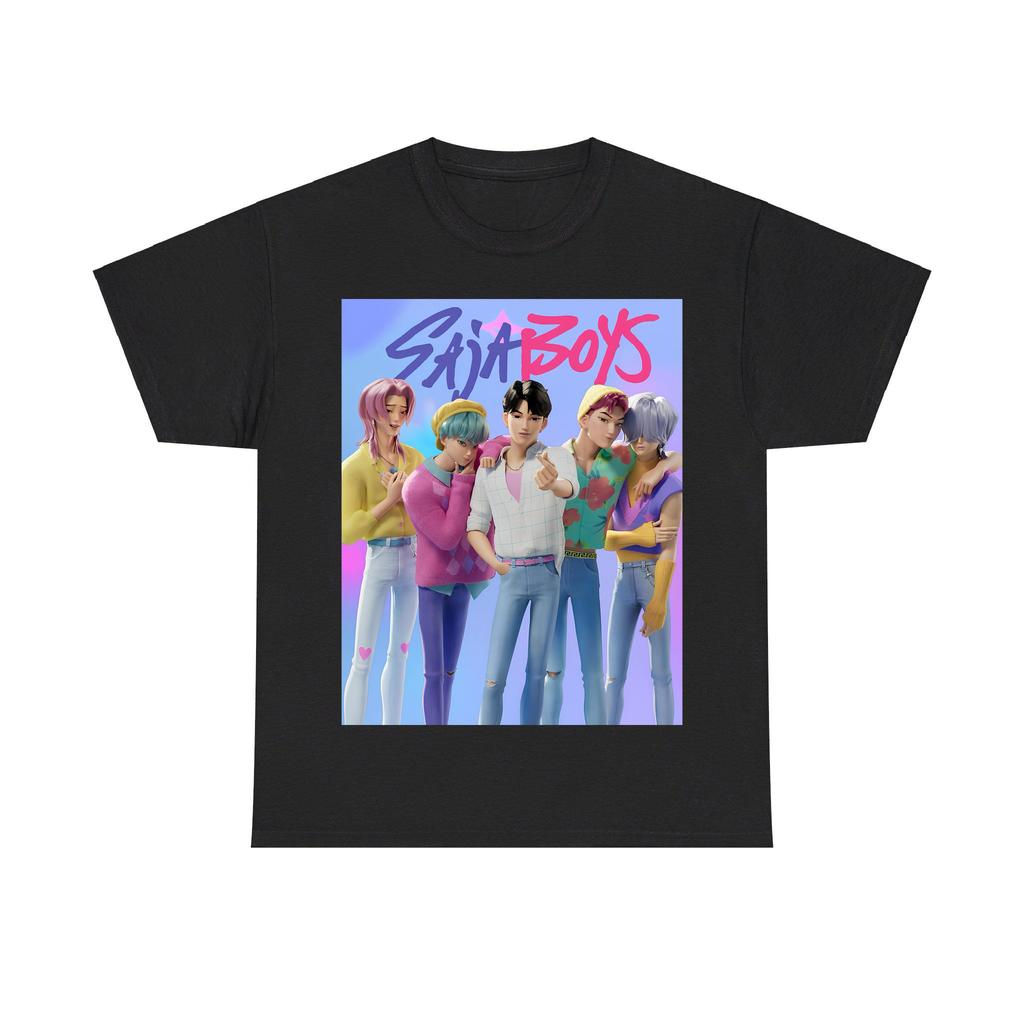 KPop Demon Hunters Saja Boys Tie Dye Shirts Unisex Round Neck Short Sleeve Tee Fans Gift