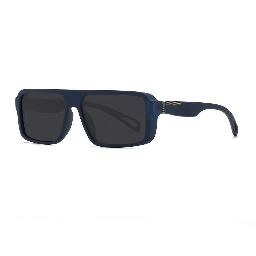 Mens Square Polarized Sunglasses With Tac Lenses Uv400 For Driving And Outdoor Activities BlueFrameGray