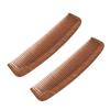 2pcs Wooden Hair Comb Portable Anti Static Clipper Comb for Barber Shop and Hair Salon