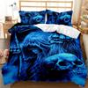 Skull Duvet Cover Set God Of Gamblers Bedding Set Poker Skeletonteens Adults Skull Double Queen King Size Polyester Qulit Cover