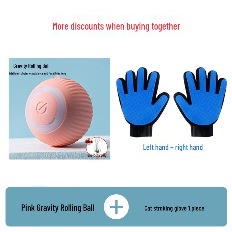 Smart Rolling Cat Toy Ball Set