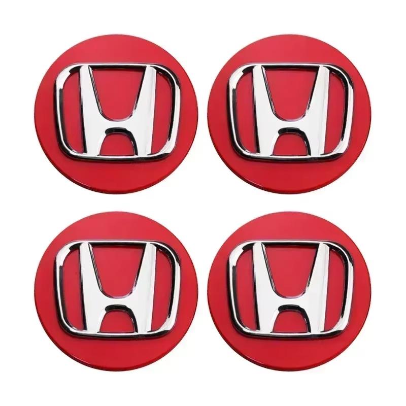 dnbn1 4pcs 58MM/69MM Car Wheel Center Hub Caps Auto Decoration Accessories For Honda Civic Fit Jazz Accord CRV City Odyssey HRV