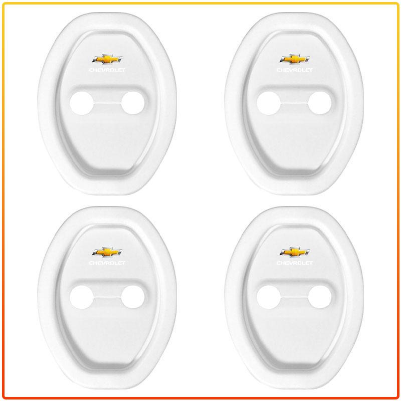 4Pcs Silicone Car Door Lock Protector Cover Auto Accessory Styling For Chevrolet Colorado Cruze Captiva Malibu Aveo Camaro Sonic Tahoe Impala Equinox