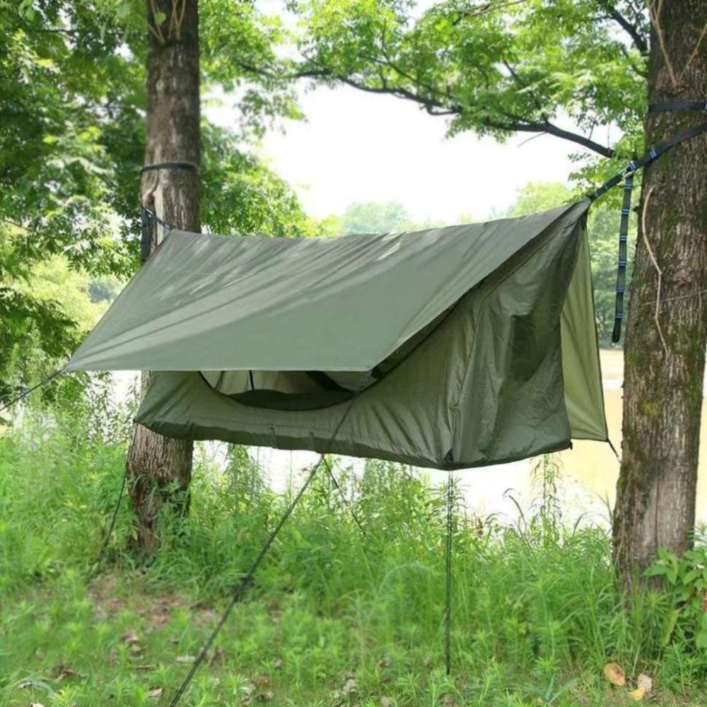 Sunshade Canopy Hammock Tent with Mosquito Net Outdoor Camping Shelter Outdoor Camping