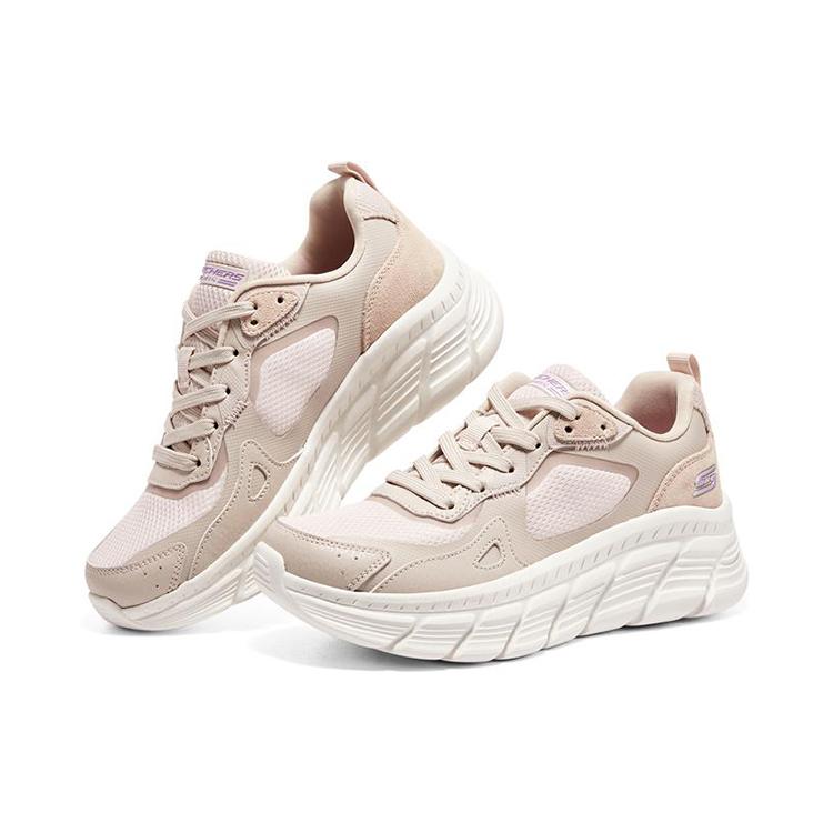 Skechers BOBS B FLEX HI Mesh, Leather Cushioning Abrasion Resistant Lightweight 117380-NAT