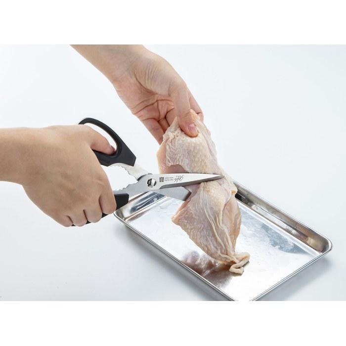 Greenbell Stainless Steel Kitchen Scissors SJ-K100 Black 8.5x20.9x1cm