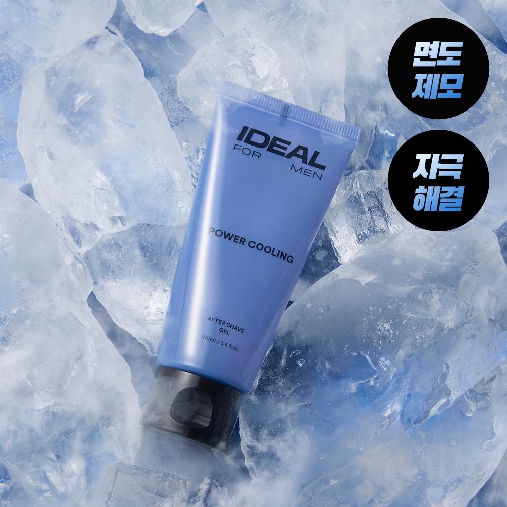 Ideal For Men Power Cooling Aftershave Gel 100ml