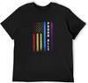 LGBT Pride Ally Rainbow American Flag T-Shirt - Standard T-Shirt