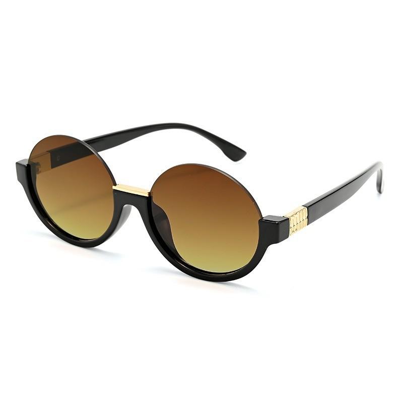 Leopard Print Round Sunglasses For Women With Uv400 Protection Stylish Fashion Accessory