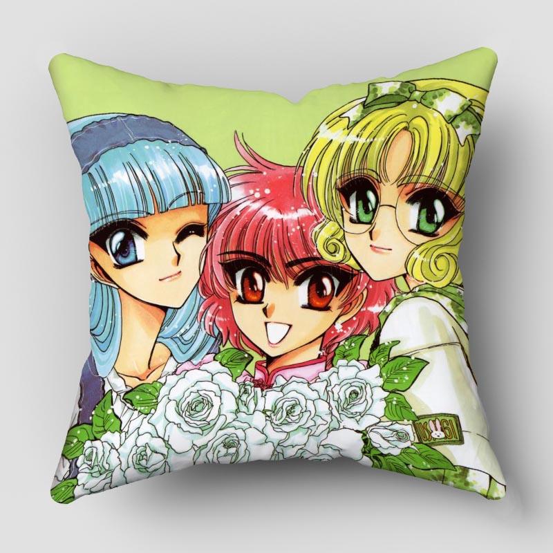 Musife Magic Knight Rayearth Pillowcase Art Square Zippered Pillow Cover 35*35,40*40,45*45cm wholesale