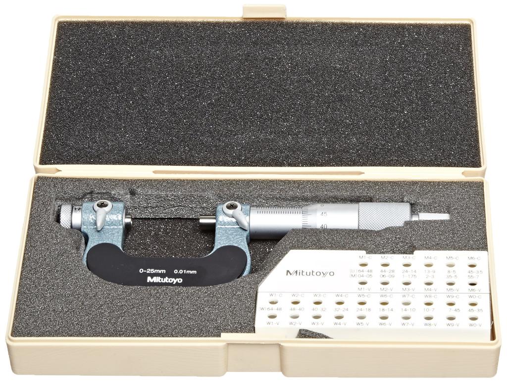 Mitutoyo Interchangeable Micrometer, Analog, TMC-25