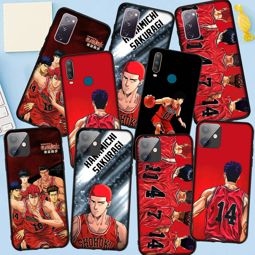 Phone Case for iPhone 17 16 15 Plus XR Huawei P30 P20 Lite Redmi Note 14 12 11 13 Pro Max OPPO A60 A80 A40 A18 A38 A16 A54 Slam Dunk Basketball Cover