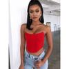 Fashion Sexy Style Waist Trimming Short Fishbone Tube Top Tops Women's Inner Match Sexy Backless Wrap Chest Vest Waist Corset