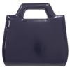 Used AUTHENTIC Salvatore Ferragamo 213485 Gancini Wanda Mini Hand Bag blue Leather