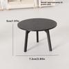 1/12 Dollhouse Simulation Mini Black Round Table Model Dollhouse Living Room Furniture Decoration Dolls House Pretend Play Toys