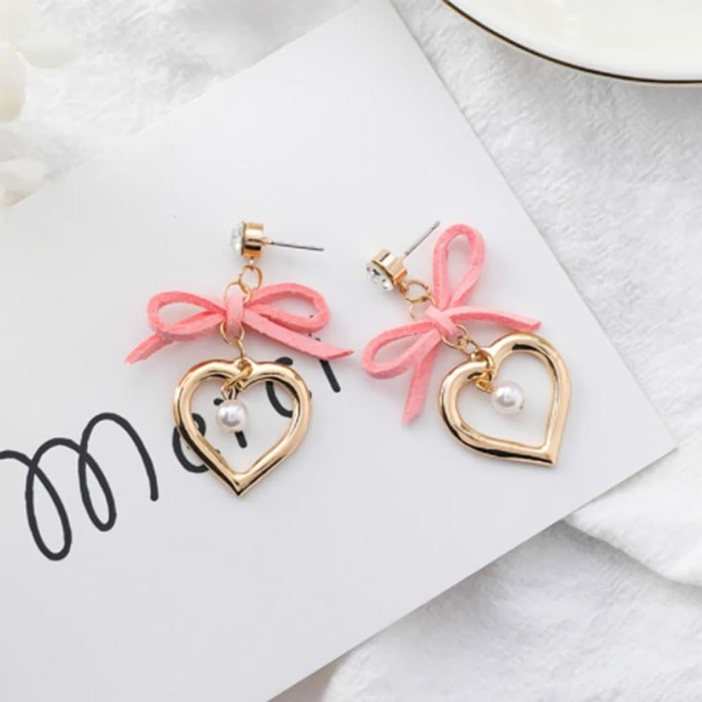 Ohrringe, Kette, tägliches Band, Punkt, Mini-Herz