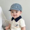 Korean Style Denim Baby Beret Cap - Spring & Autumn Fashion for Girls