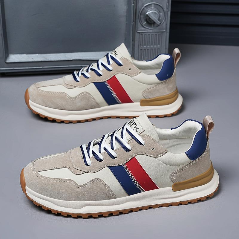 

Мужская обувь осень новая дышащая беговая обувь спортивная модная обувь мужская кожаная универсальная повседневная обувь 44