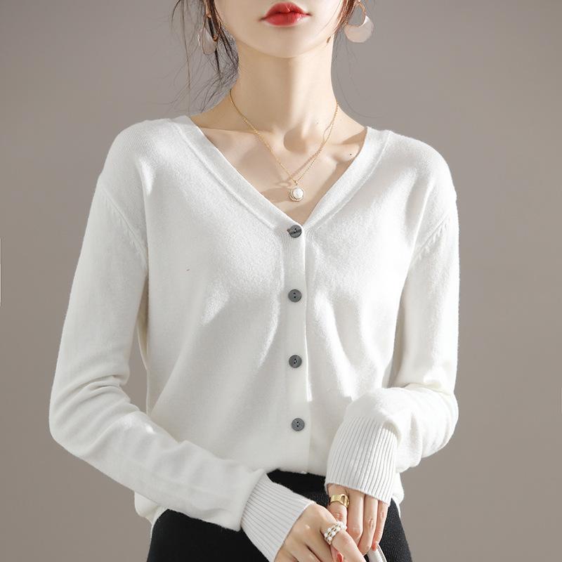 V Neck Wind Women Loose Sweater Coat Special Offer Cardigan