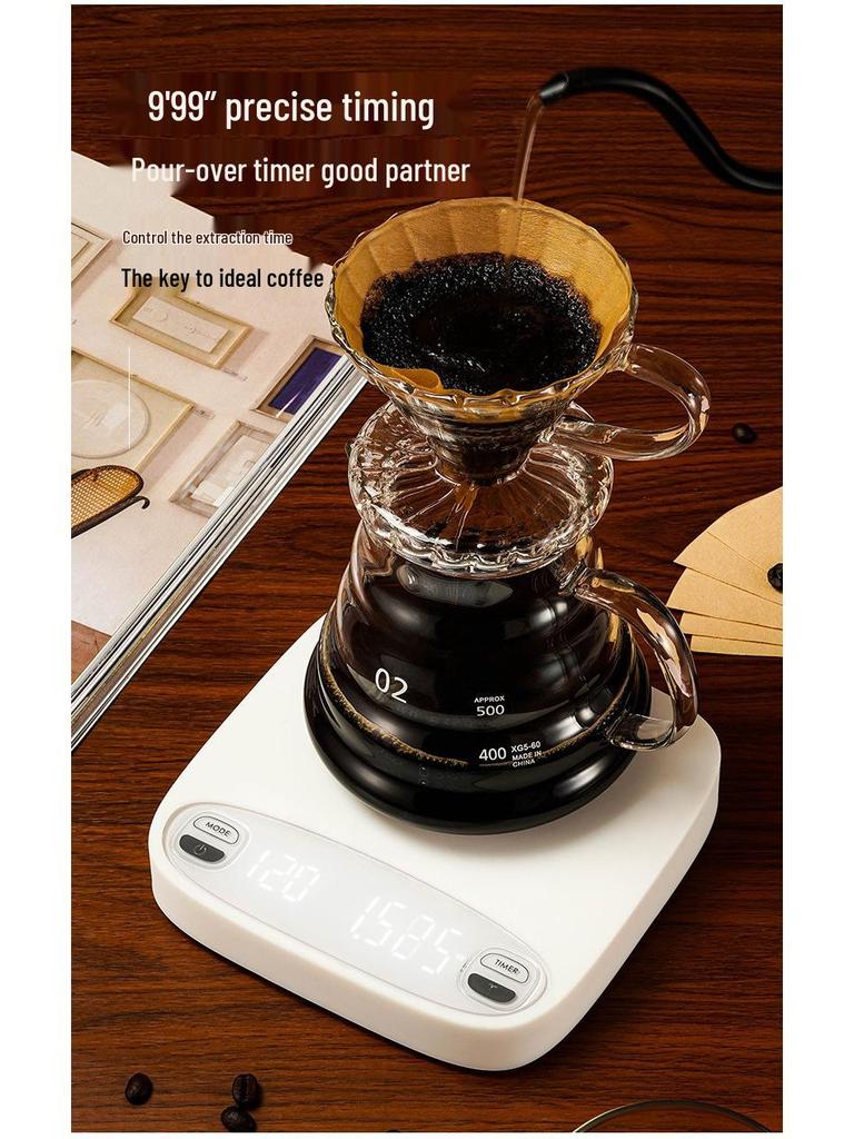 Chytrá kuchyňská váha dobíjecí přes USB: Kompaktní nástroj pro výživu kávy a jídla pro pohodlné pečení.