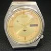 JAPAN VINTAGE CITIZEN AUTOMATIC 8200 MENS GOLDEN COLOR DIAL WATCH a702748-1 R210-a702748
