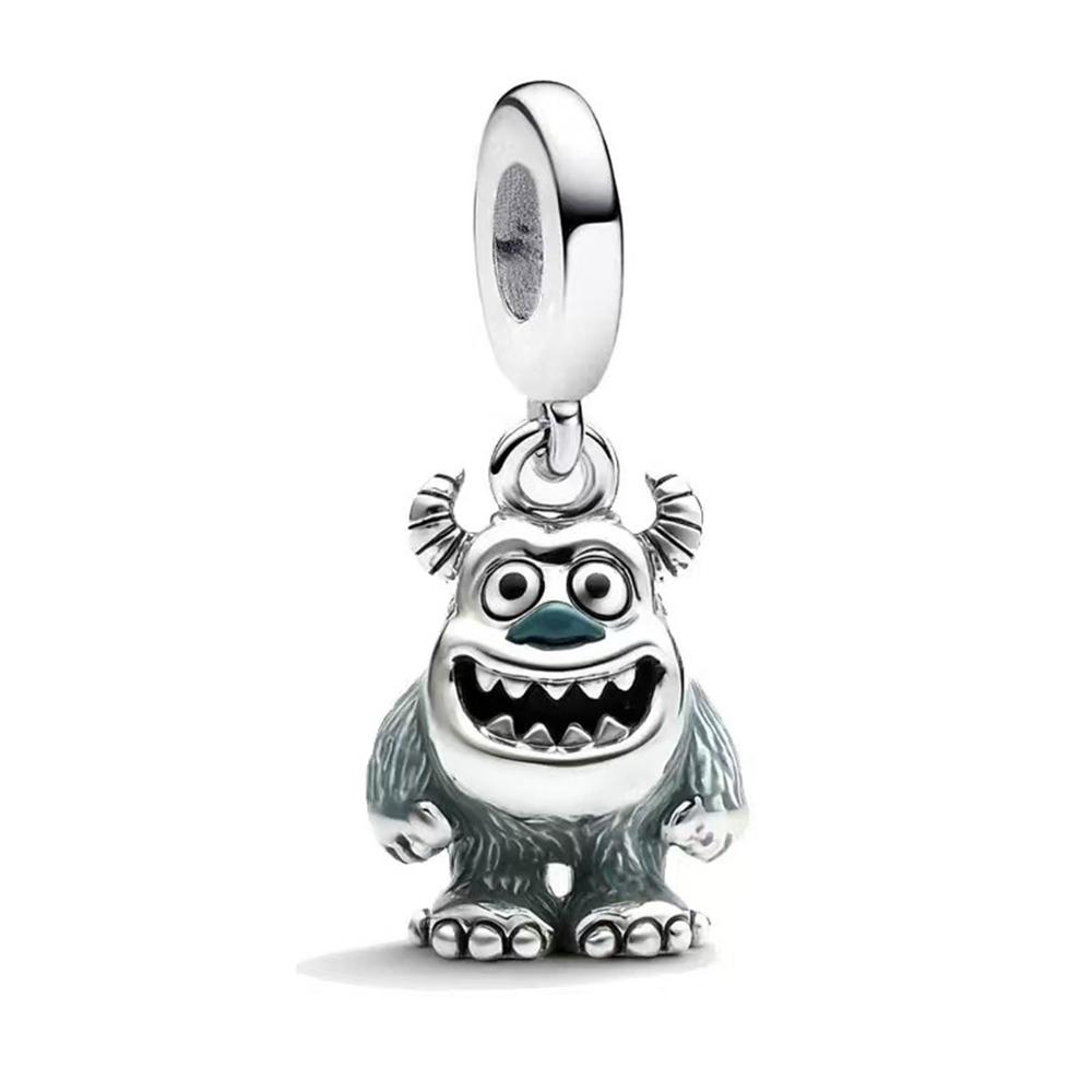 New 925 Silver Cartoon Butterfly Dog Charm Beads Suitable for Women Bracelet Fashion Wedding Jewelry Gifts