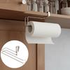 Metal Toilet Roll Holder Punch Free Cabinet Hanger Quality Kitchen Paper Towel Rack  Kitchen