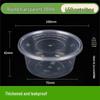 JingJingRS Disposable PP Round Bowl with Lid, 200ml