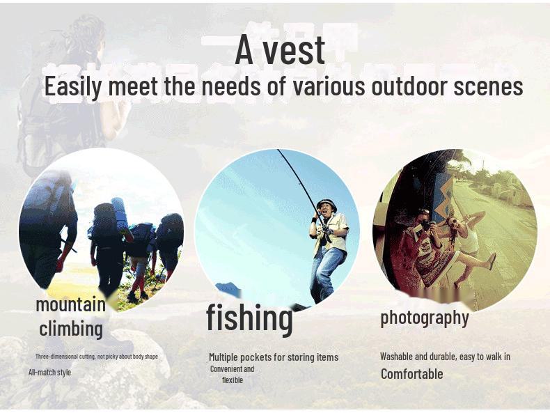 2020 Men's Outdoor Leisure Vest – Spring/Autumn Photography & Fishing Jacket