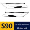 Volvo S90 Front Fog Light Frame Decoration & Front Lip Protector Sticker