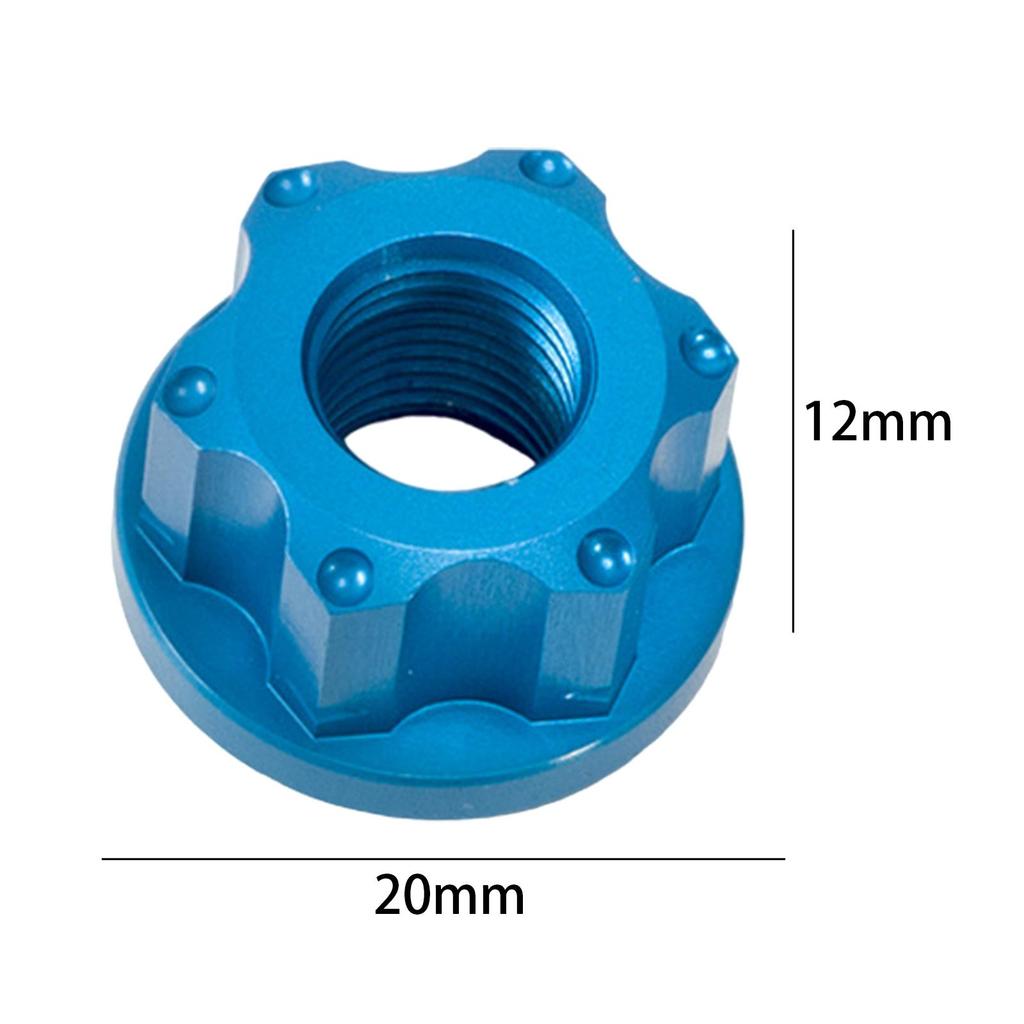 2Pcs Bike Wheel Hub Axle Nuts Bicycle Hub Screws Hardware AntiSlip Bicycle Accessories for Fixed Gear Bicycle M9 Front Axle Nut