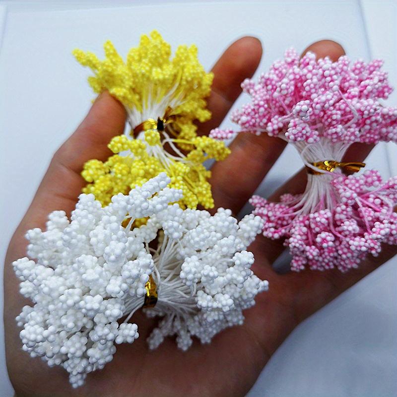 760ks/lot 5mm DIY Umělé pěnové květní tyčinky Mini perlové květy Věnec Svatba Párty Domácí dekorace