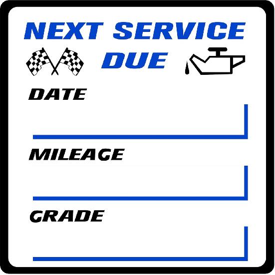 450 PCS Oil Change Stickers For Windshield, 2 Rolls Oil Change Sticker, 2 X 2 Inches Next Service Due Sticker Labels, Removable Vinyl Stickers For