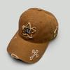 Four Seasons Ripped Stars Embroidery S Letter Cross Baseball Cap Men'S And Women'S Shade Cap